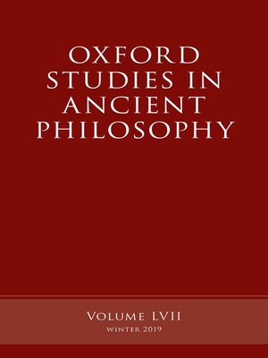 cover image of Oxford Studies in Ancient Philosophy, Volume 57